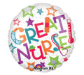 Folienballon Great Nurse Großartige Krakenschwester rund 45cm 18 Inch