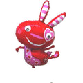 Love Bunny roter Hase Folienballon mit Herzen 101cm 40"