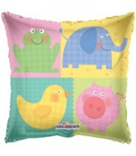 Kissen mit Tiermotiven Folienballon 45cm 18"