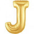 Buchstaben J gold Folienballon - 101cm 40"