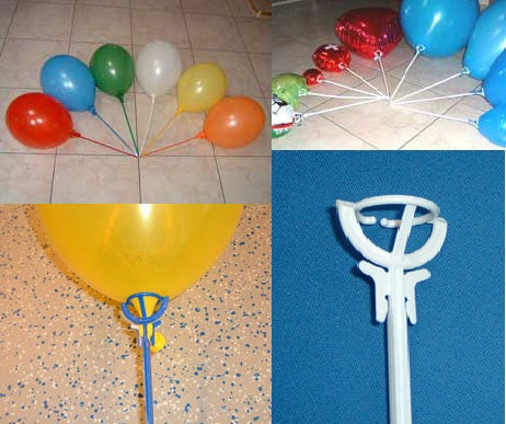 einteiliger Ballonstab inkl. Halterung grün