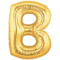 Buchstabe B gold Folienballon 101cm