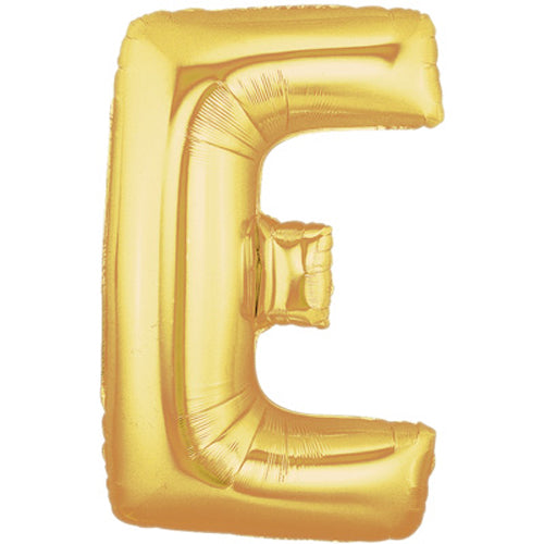 Buchstaben E gold Folienballon - 101cm 40''