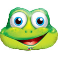 Grünes Froschgesicht Folienballon - 81cm 32''