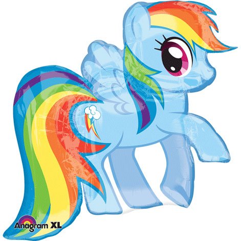 My Little Pony Regenbogen Folienballon 71cm 28"