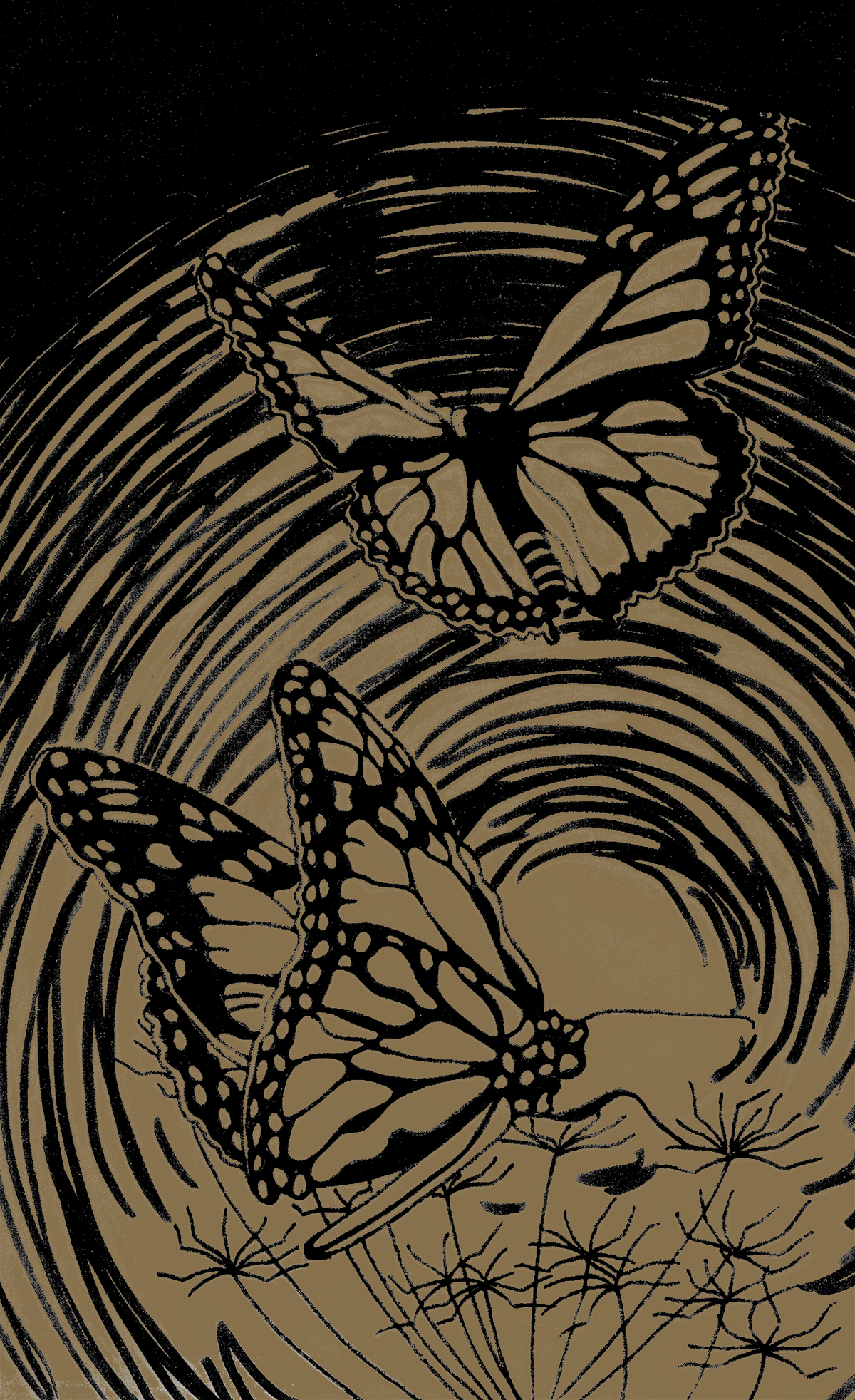 Reeves Mini Gravurfolien Gold Schmetterling